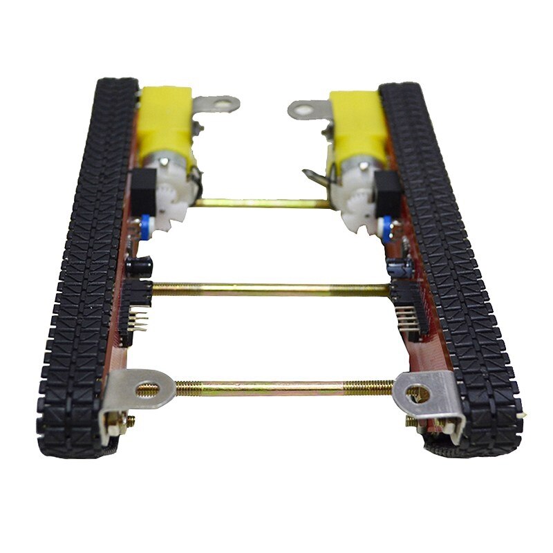 Smart Robot Tank Car Chassis Kits Caterpillar Crawler Chassis Track Geïntegreerde Motor Dd1-1 Voor Ard