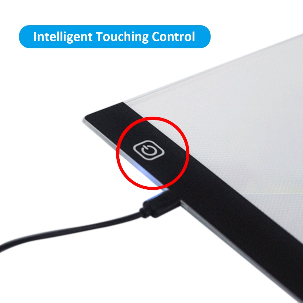 A4 Ultra-Thin Led Light Pad USB Powered Painting Tracing Panel A4 Copyboard for Cartoon Tracing Pencil Drawing Viewing