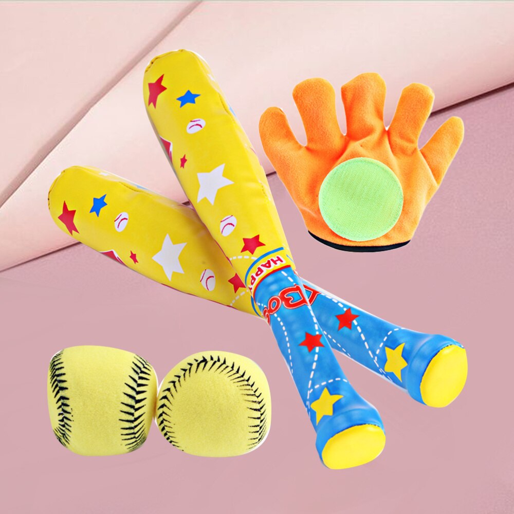 1 Set/4 Pcs Baseball Bat ABS Portable Durable Soft Baseball Bat Kids Outdoor