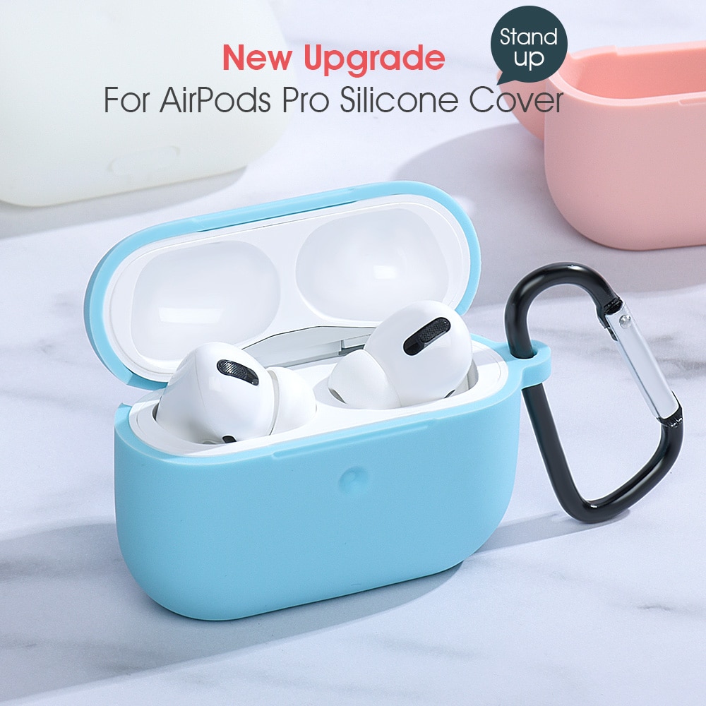 Liquid Soft Silicone Case For Airpods Pro Case Wireless Bluetooth Case for airpod Pro Case Cover Fundas Capa Coque