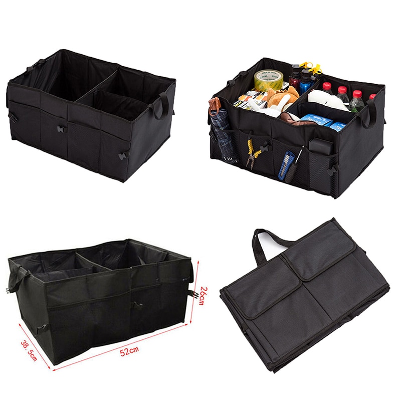 Car Storage Box Container Waterproof Folding Container Case Collapsible Cargo Storage Box Auto Interior Storage Organizer
