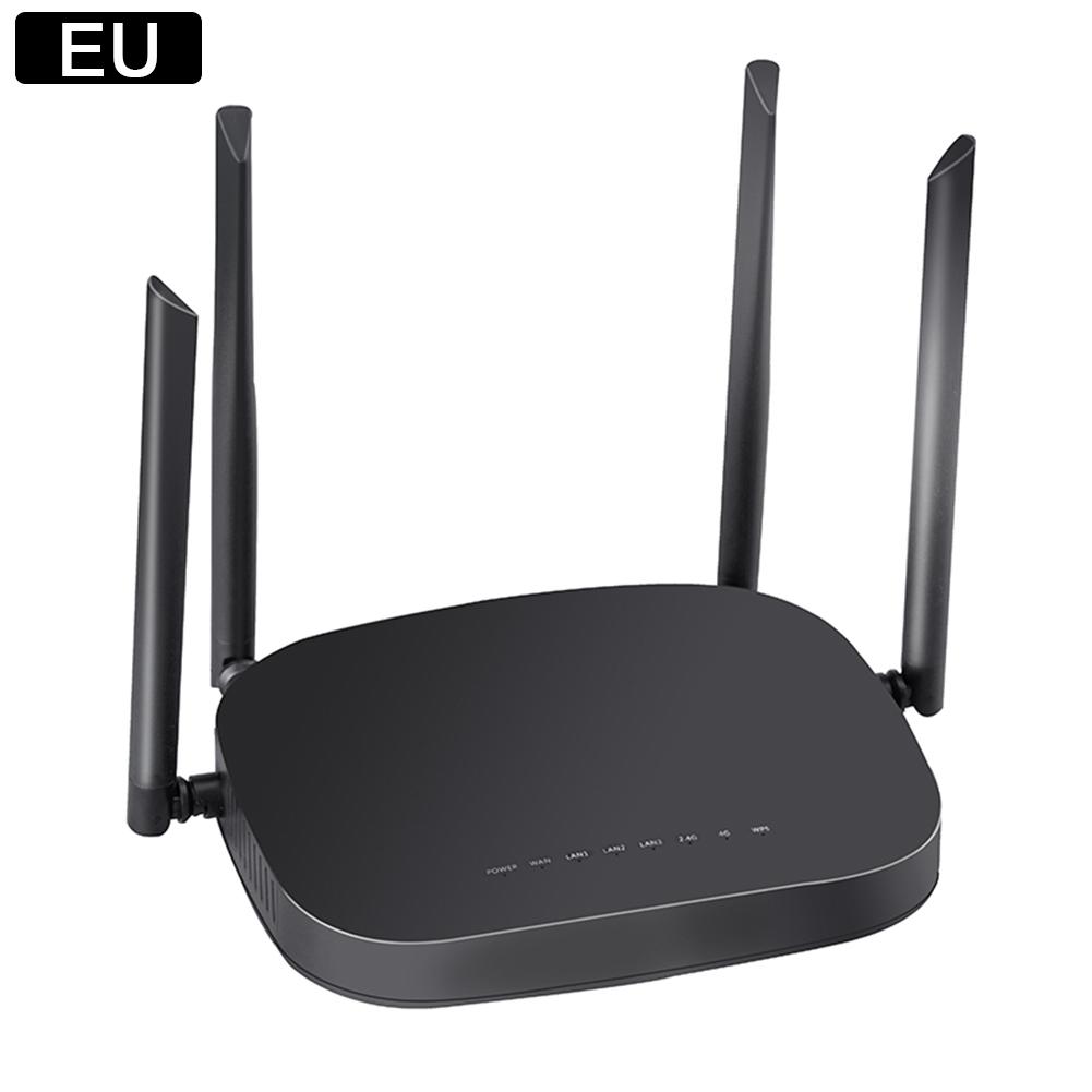 4g cpe router 3g 4g lte wifi router 300 mbps trådløs router med 4 stk eksterne antenner til understøttelse af flere driftstilstande: Sort eu-stik
