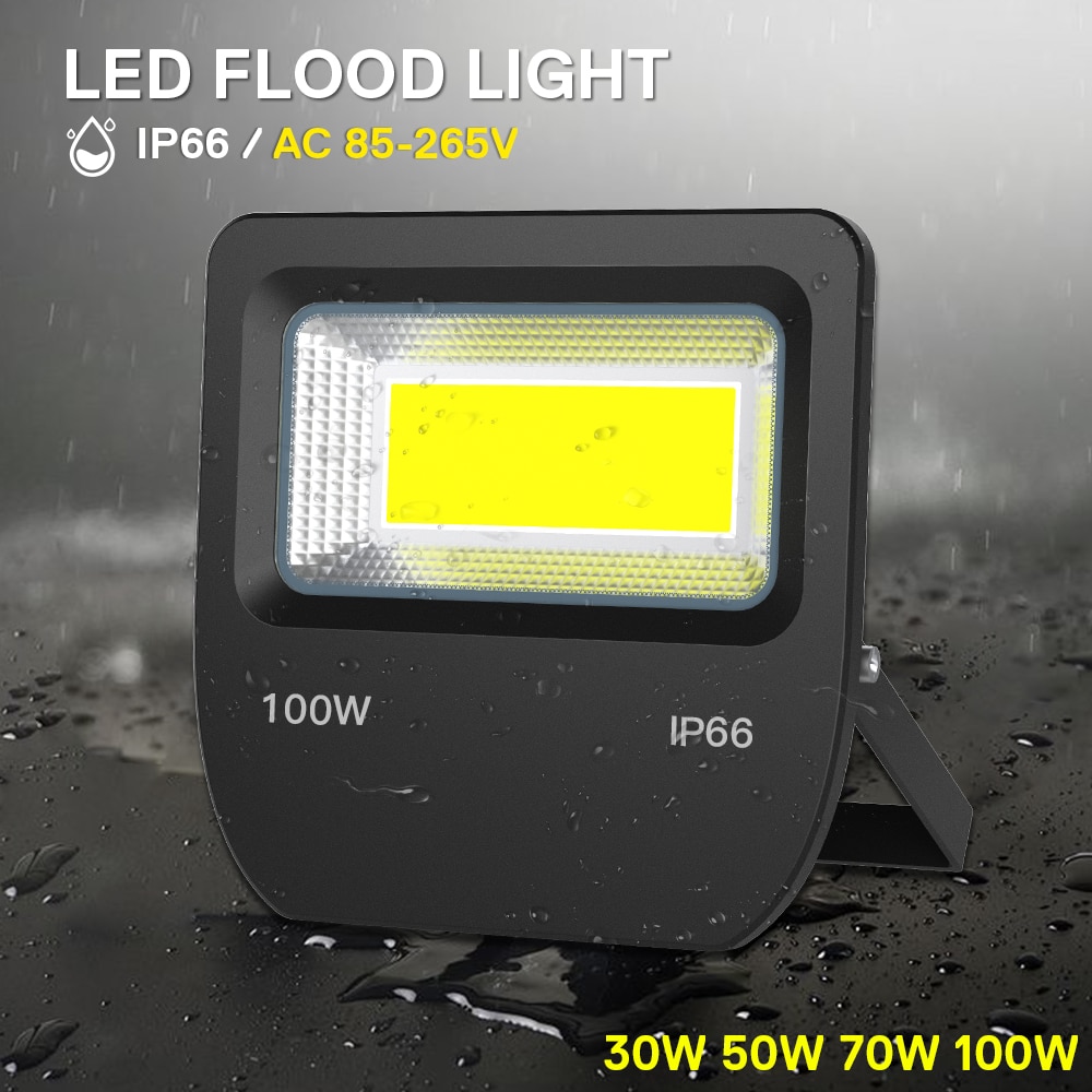 Led valonheitin ulkokäyttöön led heijastin 30w 50w 70w 100w ac 85-265v vedenpitävä seinäkohdevalo rakennuksen koristeellinen projektori lamppu