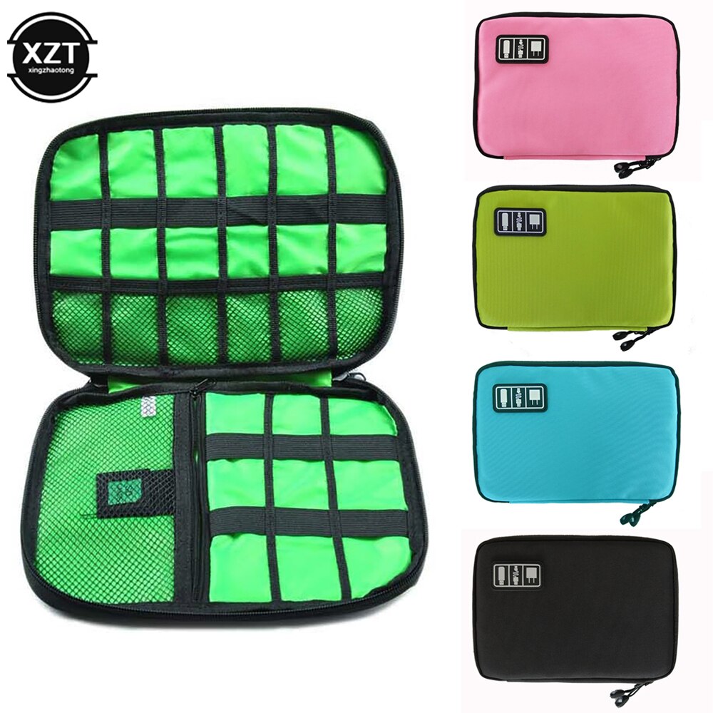 Phone Cable Organizer System Kit Case USB Data Cable Earphone Wire Pen Power Bank Storage Bags Digital Gadget Devices Travel