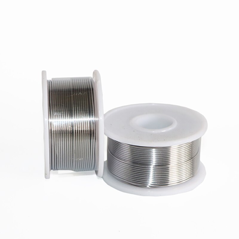 Hilo de soldadura de estaño y plomo fundente para soldar 100 Alambre de hierro para soldador, 1 unids/lote, diámetro de , 1mm, 1.8% g