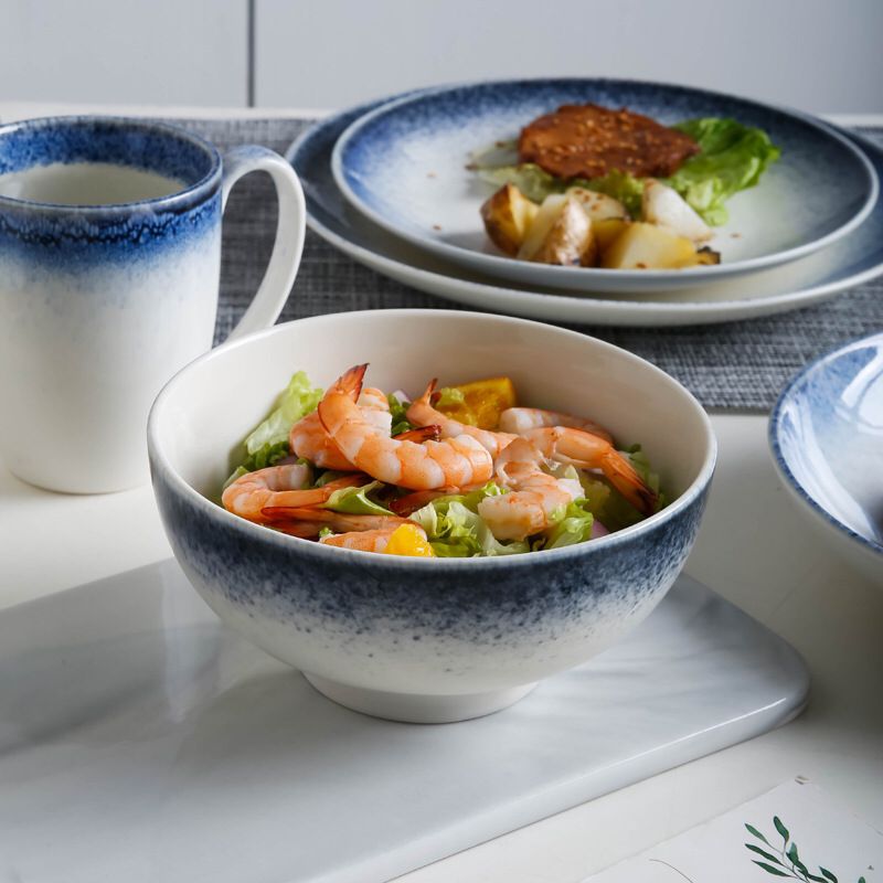 Japanse Stijl Keramische Plaat Steak Voedsel Plaat Servies Kom Dessert Mok Diner Schotel Servies Set