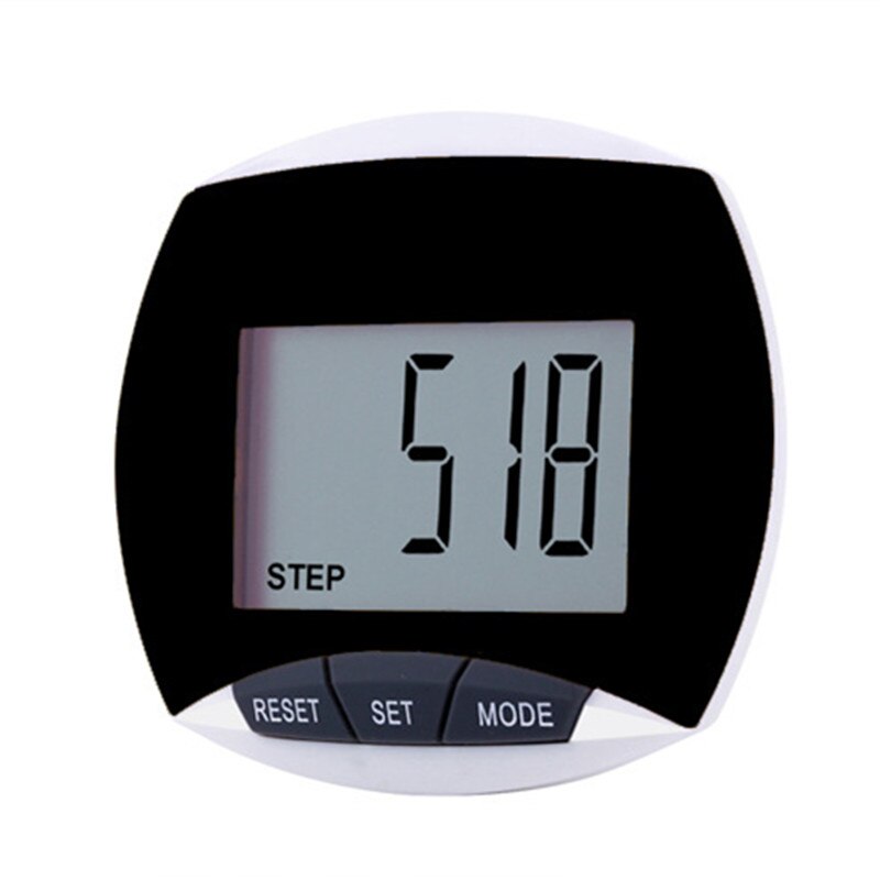 3D Pedometer Walking Pedometer 3D Pedometer Waterproof Multifunctional Sports Calorie Counting LCD Display Fitness Equipment: 1pc black