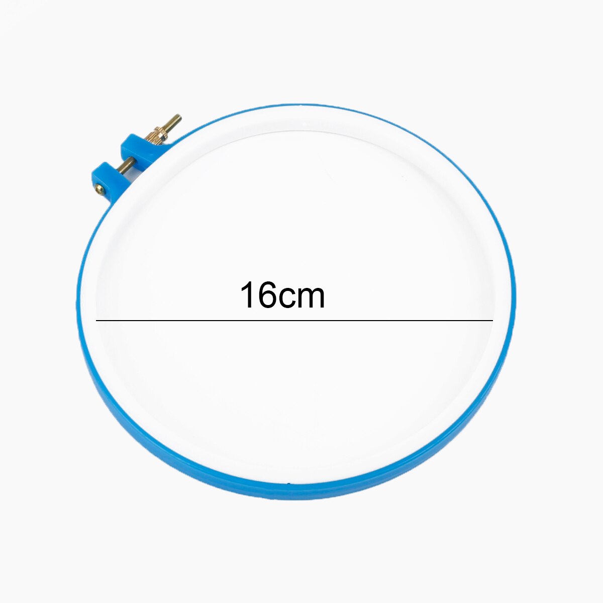 1Pc Cross Verstelbare Naaien Tool Plastic Embroidery Hoop Ring Frame Diy Needlecraft Kruissteek Machine Ronde Loop Handgereedschap: Outer diameter17.8c