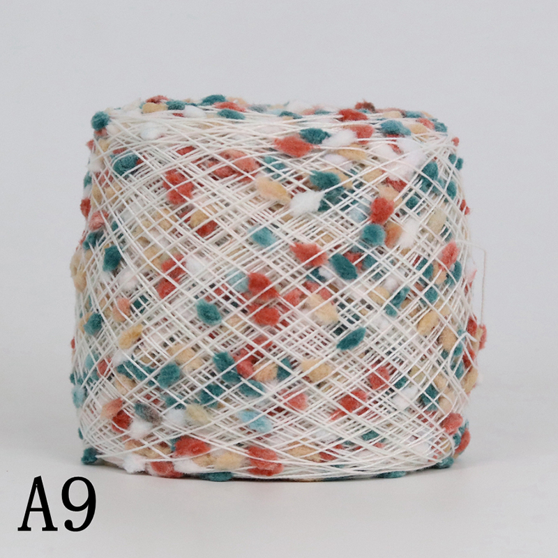 Fil de Nylon perlé coloré au Crochet 50G, fil de partenaire pour le tricot à la main pour les vêtements de bricolage: A9