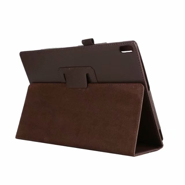 Coque pour Lenovo Tab 4 10 to-X704F support Folio housse de protection pour Lenovo Tab 4 10.1 pouces libération ZA2J0007US TB-X704N X704L: Tab 4 10 brown