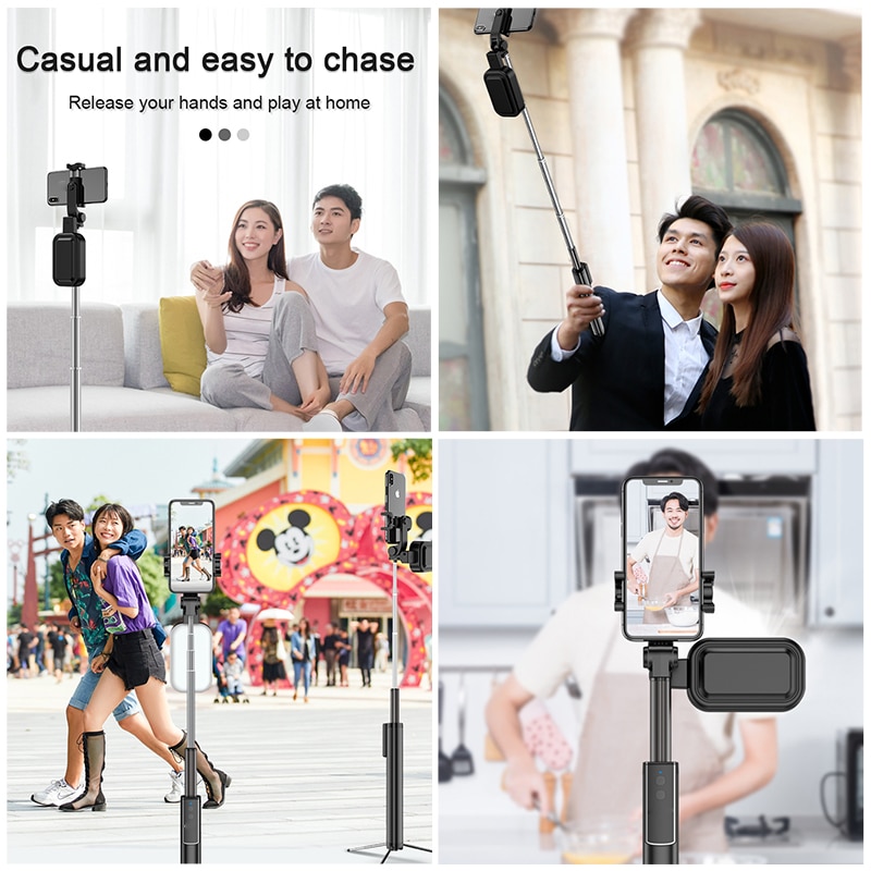 170cm Tragbare Versteckte Stativ Bluetooth Selfie Stock Erweiterbar Selfie Stock Aluminium stativ für iPhone Samsung Telefon Füllen Licht