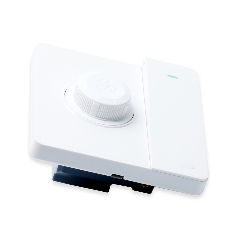 Regulador de ventilador de techo de 220V, interruptor de regulación de velocidad oculto tipo 86, Panel de cambio de velocidad continuo con interruptor de luz