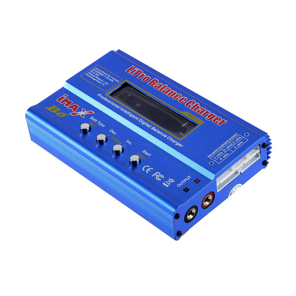 IMAX B6 ca 80W B6AC RC chargeur 6A double canal Balance chargeur Li-ion Nimh Nicd Lipo batterie numérique LCD écran déchargeur: Default Title