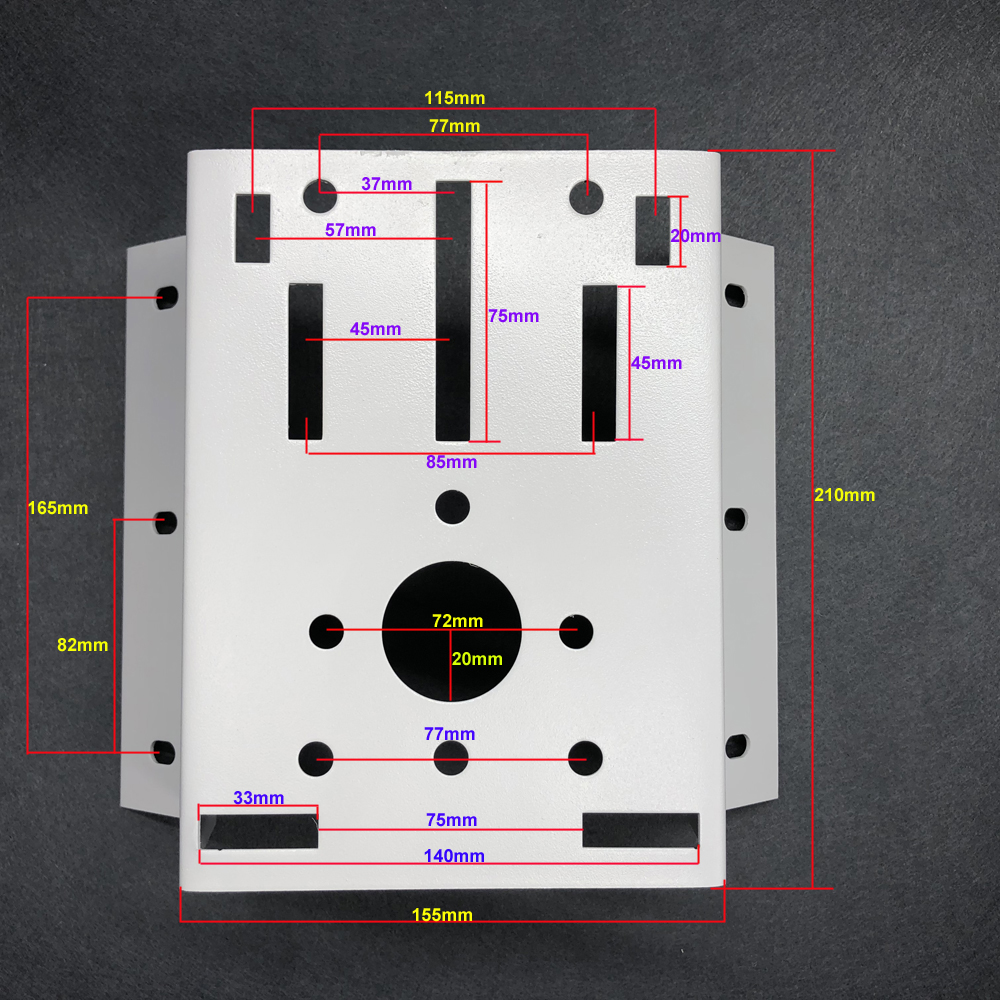 Outdoor Externe Metalen 90 Graden Haakse Muur Hoek Beugel Montage Voor Hikvision Cctv Ptz Ip Speed Dome Camera