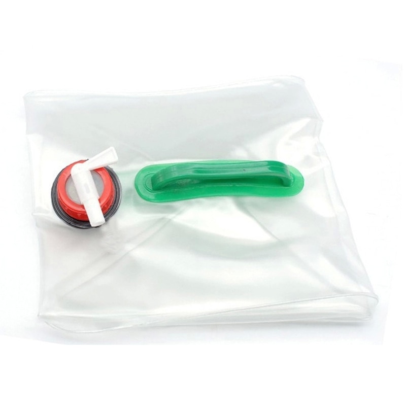 20L Outdoor Foldable Folding Collapsible Transparent Drinking Water Bag Car Water Carrier Container Drinking Water Storage Bags