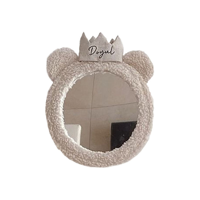 Desk Cosmetic Compact Vanity Table Mirror Hand Children's Vanity Round Mirrors Baby Room Decoration Spiegel Bohemian Decor