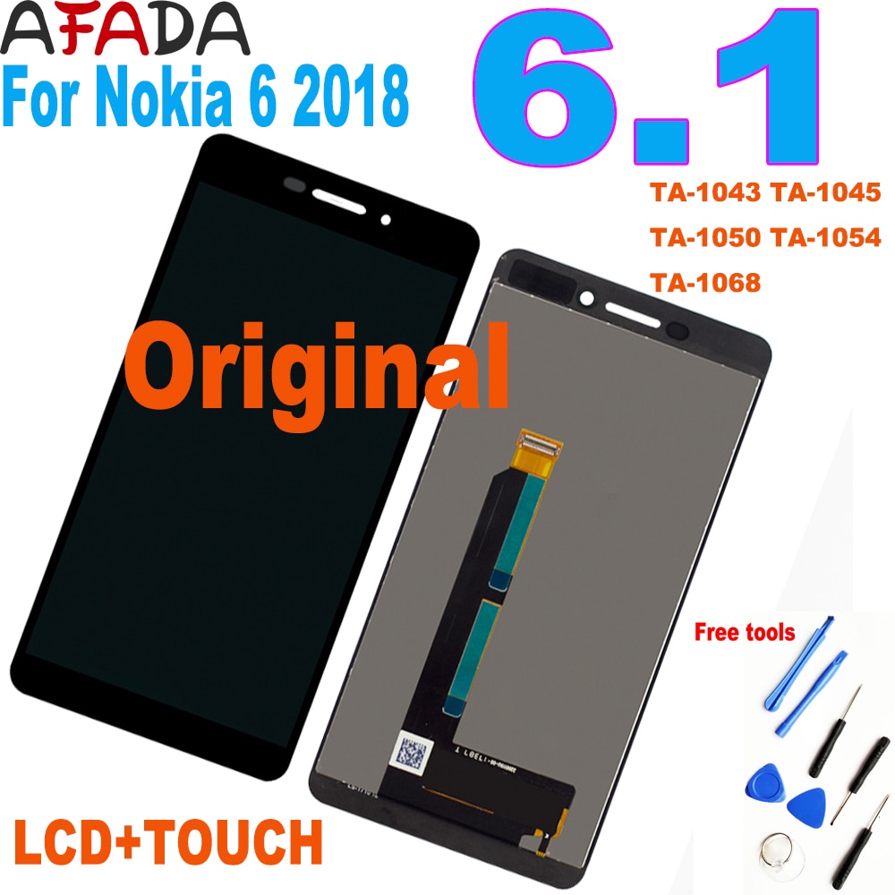 Voor Nokia 6 Voor Nokia 6.1 Ta-1043 Ta-1045 Ta-1050 Ta-1054 Ta-1068 Lcd Touch Screen Glass Panel Digitizer Vergadering