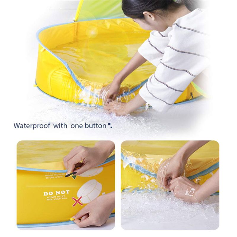 Enfants piscine pliable bébé plage tente parasol infantile extérieur Portable baignoire enfants petite maison jouer eau jouet