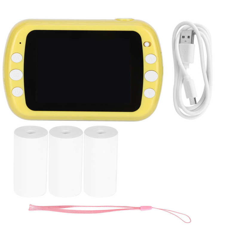3.5in 1080P Instant Camera Digital Dual Lens Thermal Printing Kids Supports Shooting Recording Video