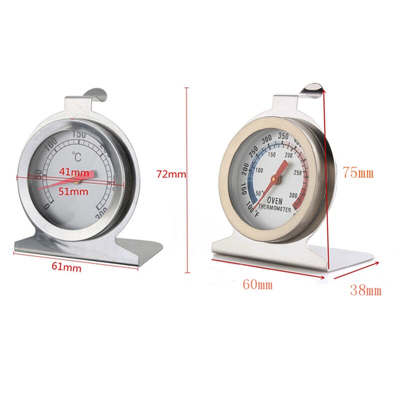 Piano Cottura forno di Temperatura del Termometro Mini Grill Calibro per la Casa Famiglia di Alimento Della Cucina Cuoco Strumenti di Supporto In Acciaio Inox