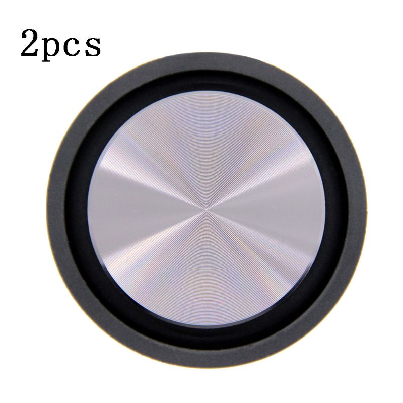 Radiador de graves, altavoz de diafragma auxiliar, vibración pasiva, Woofer, 2 uds.,: Black 74mm