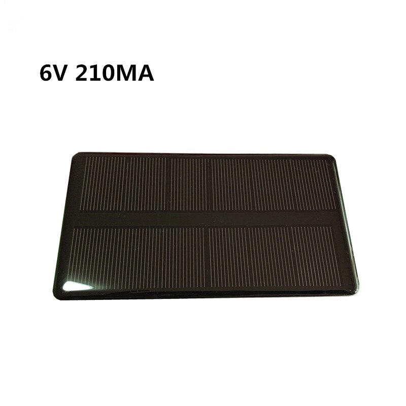 Mini 6V 210MA 1.25W Monocrystalline Silicon Solar Panel with solar charger CN3065 Cell Phone Charging: 6V 210MA
