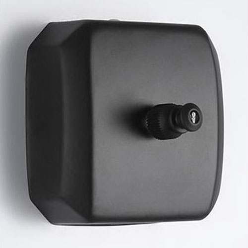DOOKOLE Round Retractable Clothesline Stainless Steel Heavy Duty for Hanging Drying in Bathroom Laundry Hotels(Matte Black): Square-A