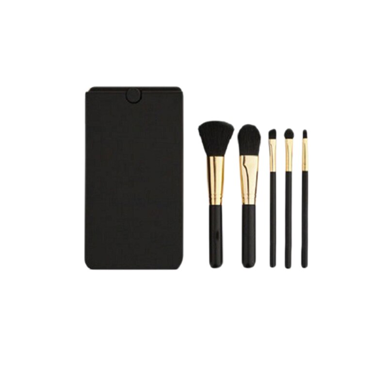 Lille spejl dressing højt lys kan trykke ledet makeup spejl folde spejl 360 graders roterende opbevaringsboks