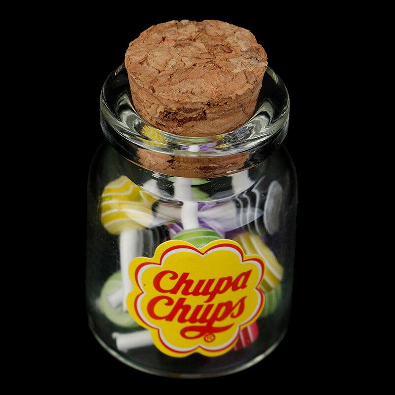 Mini lecca-lecca di zucchero da Dessert in miniatura 1:12 con custodia Candy