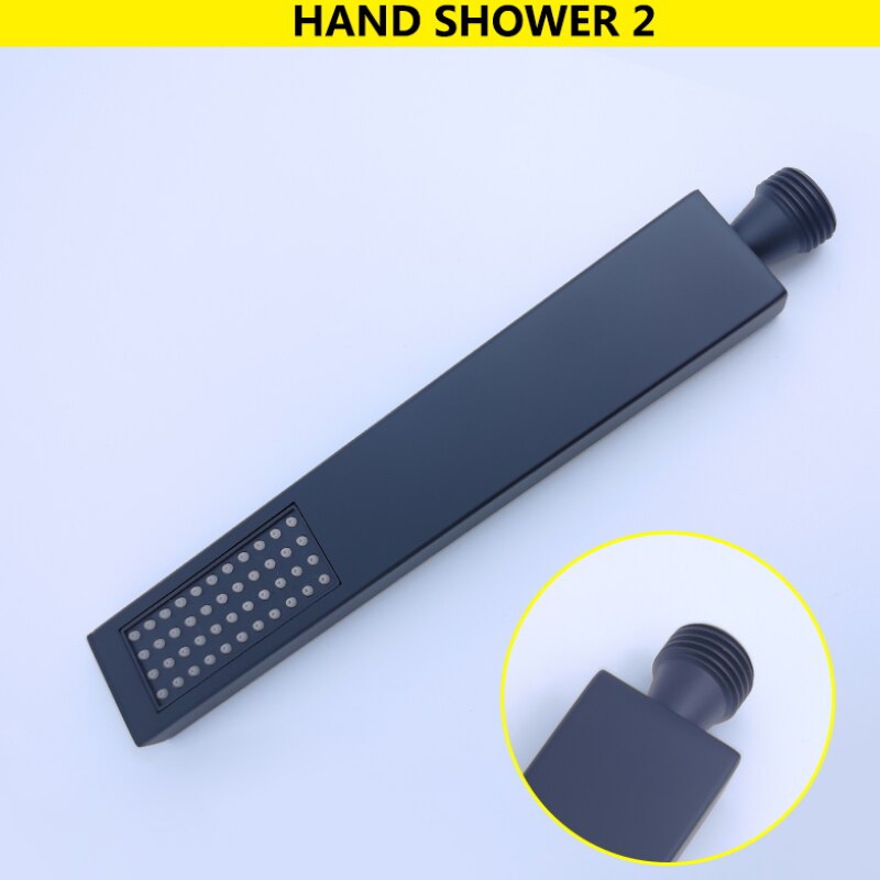 Ensemble de barre coulissante 1/2/3 fonctions laiton ABS plastique douche à main noir mat acier inoxydable barre réglable accessoires de salle de bains: Shower 2