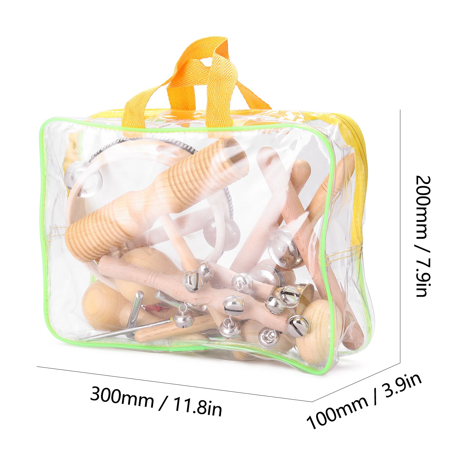 13pcs Children Hand Percussion Instruments Kit Portable Kids Music Enlightenment Musical Instruments Set Kids