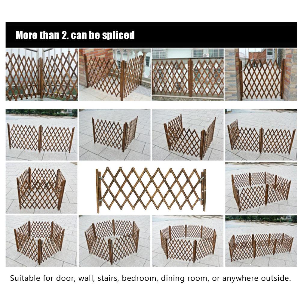 Carbonized Pet Gate Dog fence Retractable Fence Dog Sliding Door Children's Playpen