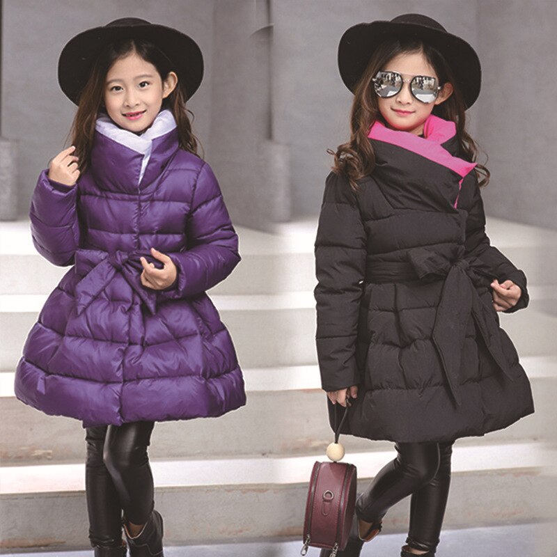 Girl Winter Jacket Turtleneck Coats Manteau Fille Hiver Girls Winter Coat 7WT018