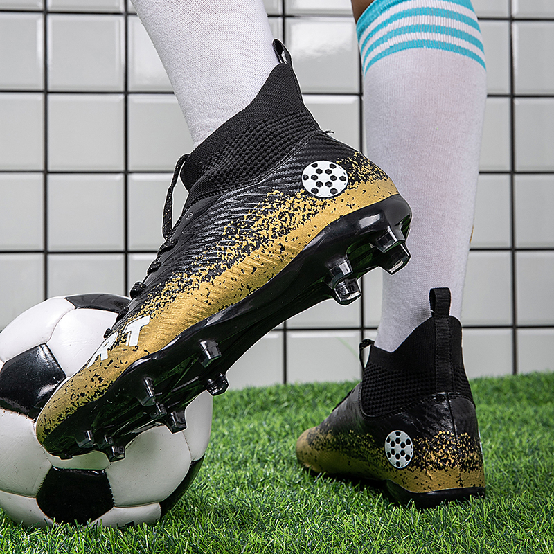 Goldene Fußballschuhe für Herren, große Größe 46, TF/AG, Herren-Fußballschuhe, draussen-Ausbildung, Fußballschuhe, Herren-Futsal-Schuhe, Botas de Futbol