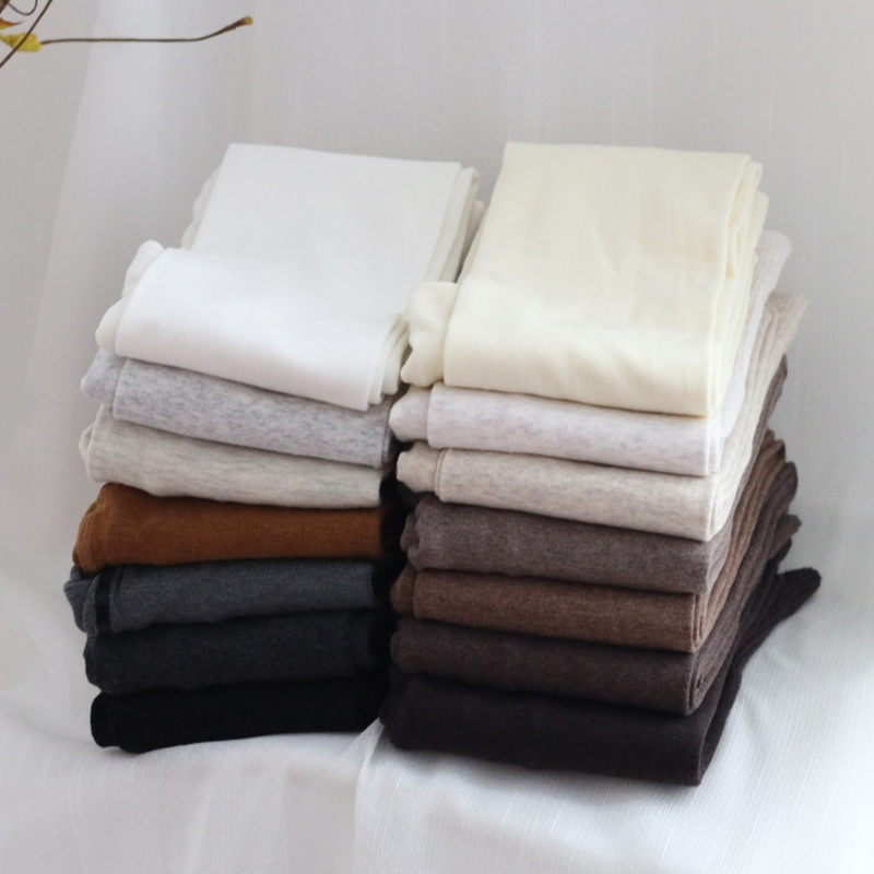 Winter Katoen Kasjmier Panty Vrouwen Herfst Winter Warm Panty Full Voet Vrouwelijke Dikke Pure Kleur Sim Panty Snoep Kleur Leuke