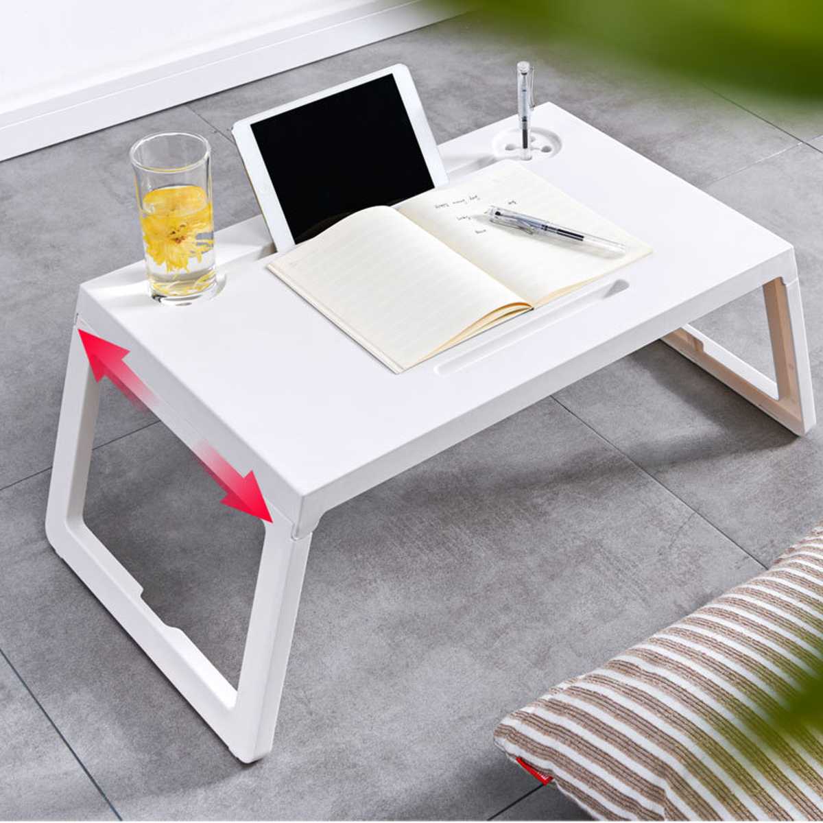 Scrivania Portatile Pieghevole Per Letto | Tavolo Computer Regolabile Con Ventole USB