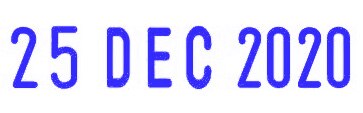 Date Stamp DIY Business Rubber Stamp with Adjustable Date Rolling Stamps School Supplies Stationery With Ink-Pad: DDMMYY Blue Ink-Pad