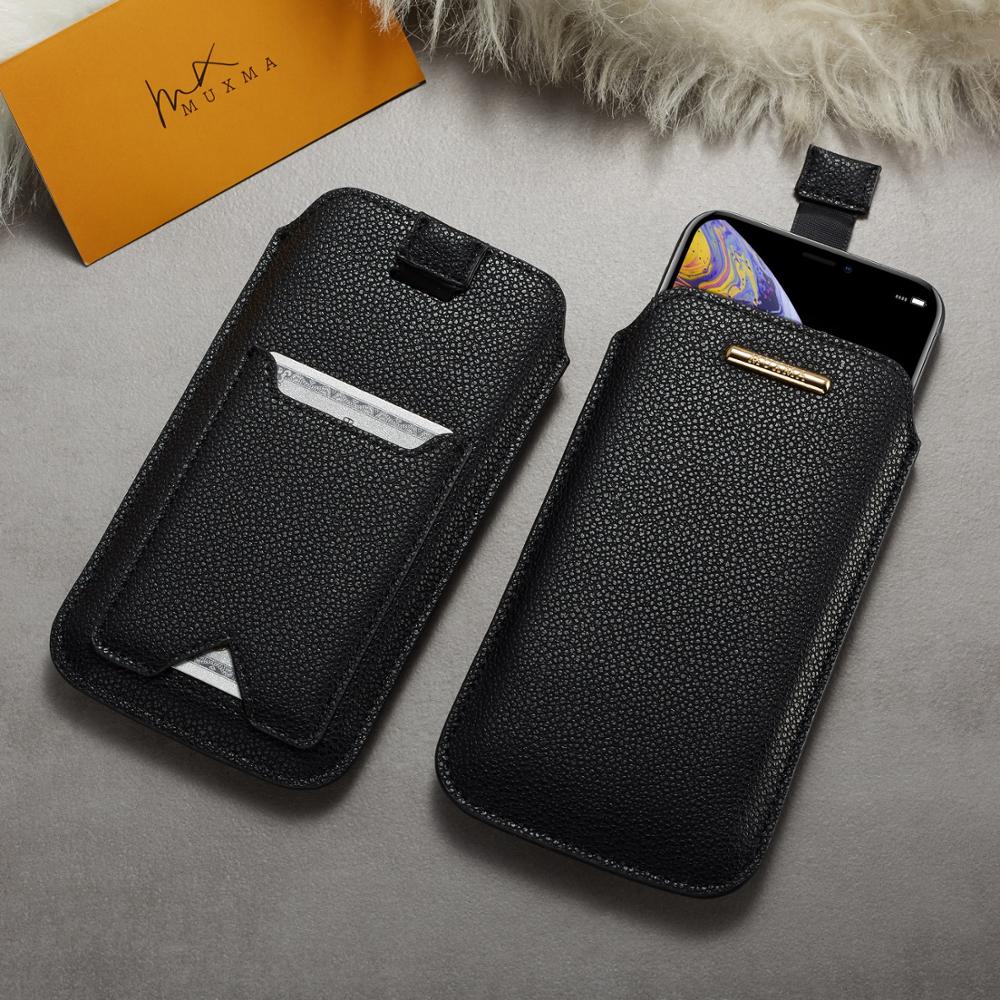 4 color leather mobile phone bag for iphone 6 6s Bag with card and wallet for iphone 7 8: For Iphone 6 / Black