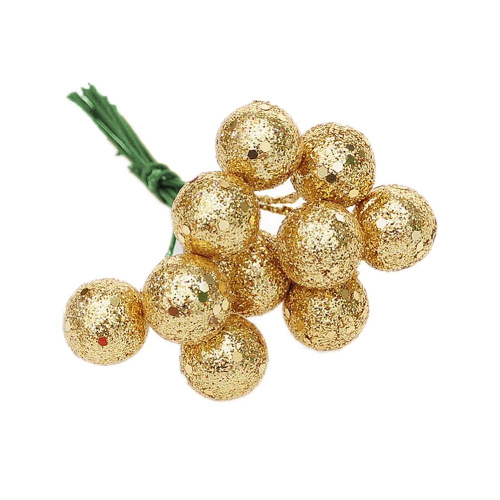 10 Stks/partij Kerstboom Opknoping Kerstballen Rood Sliver Gold Opknoping Ballen Hanger Ornament Voor Party Decoratie