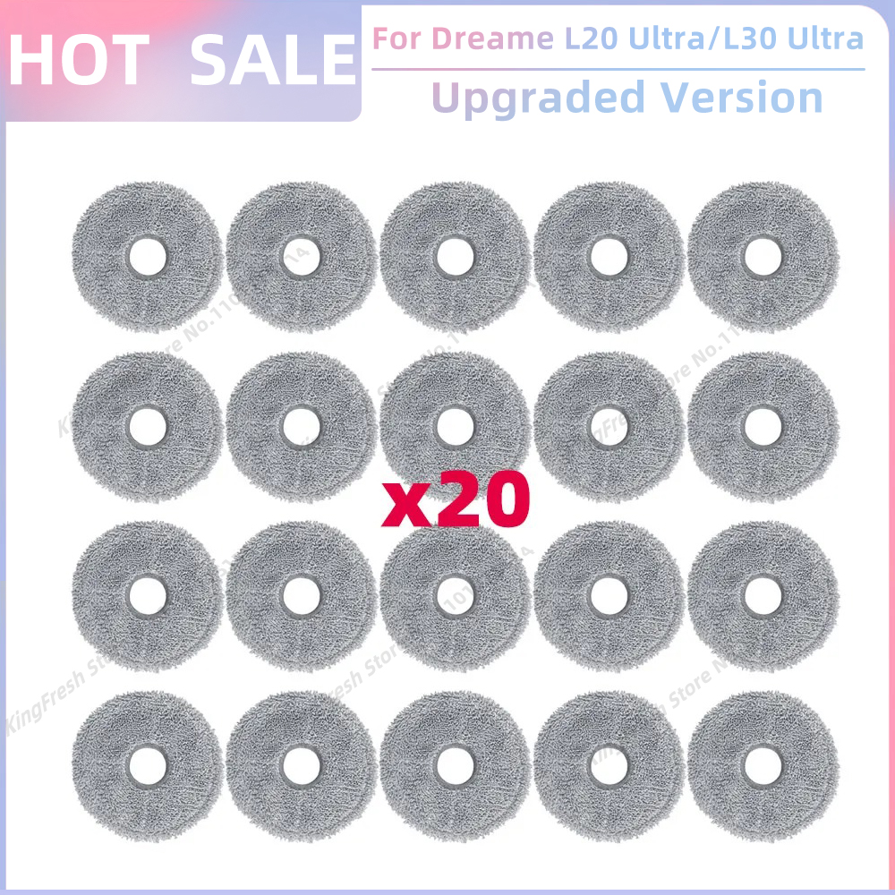 Fit For Dreame L20 Ultra / L20 Ultra Complete RLX41CE / L30 Ultra Parts Main Roller Side Brush Hepa Filter Mop Cloth Dust Bag: plum