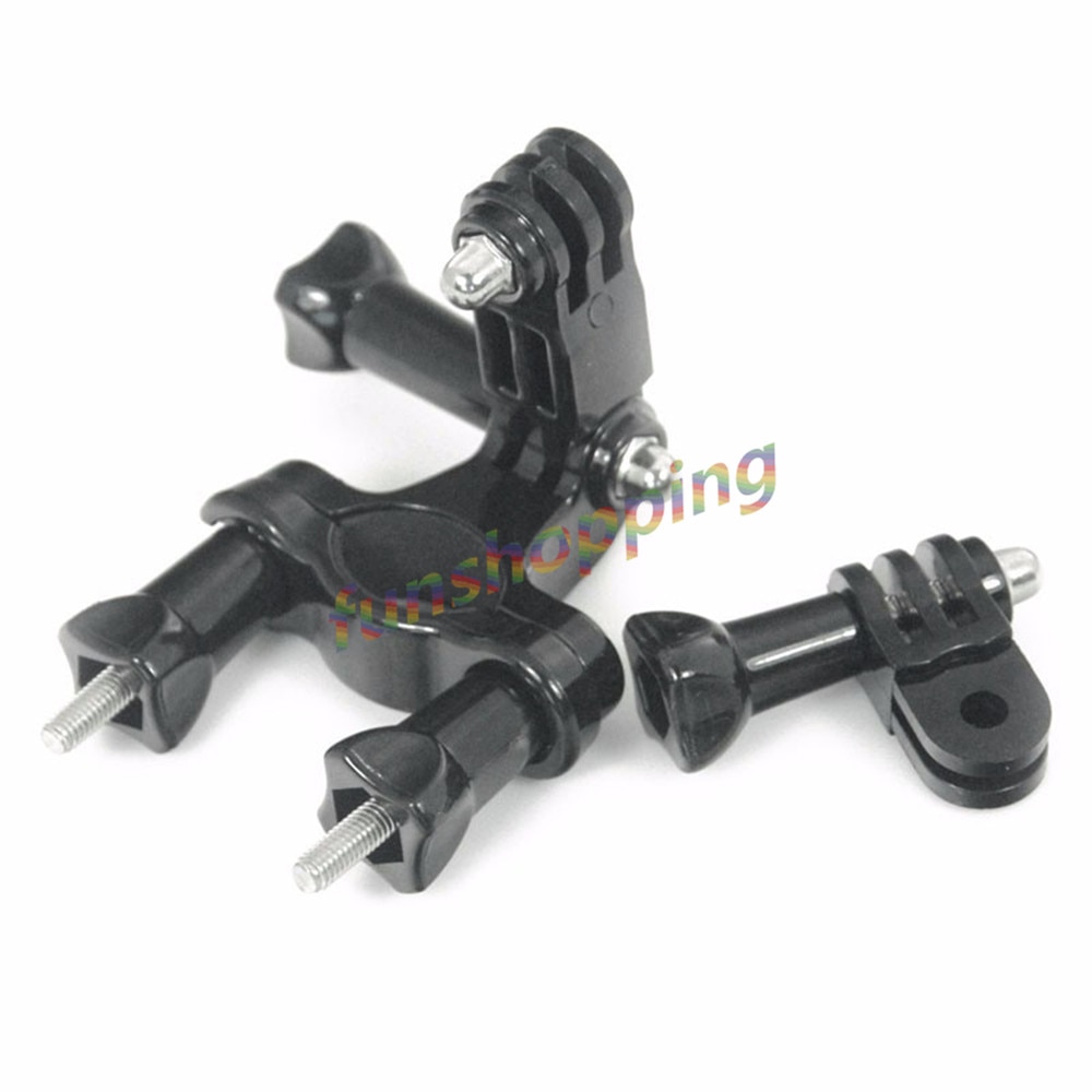 Para accesorios gopro para bicicletas, bicicleta, motocicleta, montaje en manillar, ajuste de trípode para Go Pro Hero 3 + 4 5 Xiaomi Yi II 4K Sjcam S