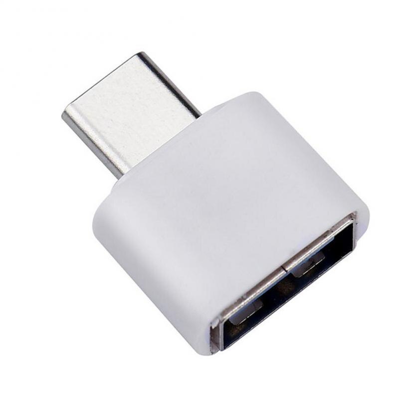 1Pcs Type C Naar Usb Otg Type-C Kabel Adapter Voor Samsung S10 Xiaomi Huawei Macbook Mobiele Telefoon kabel Adapter Zwart Wit