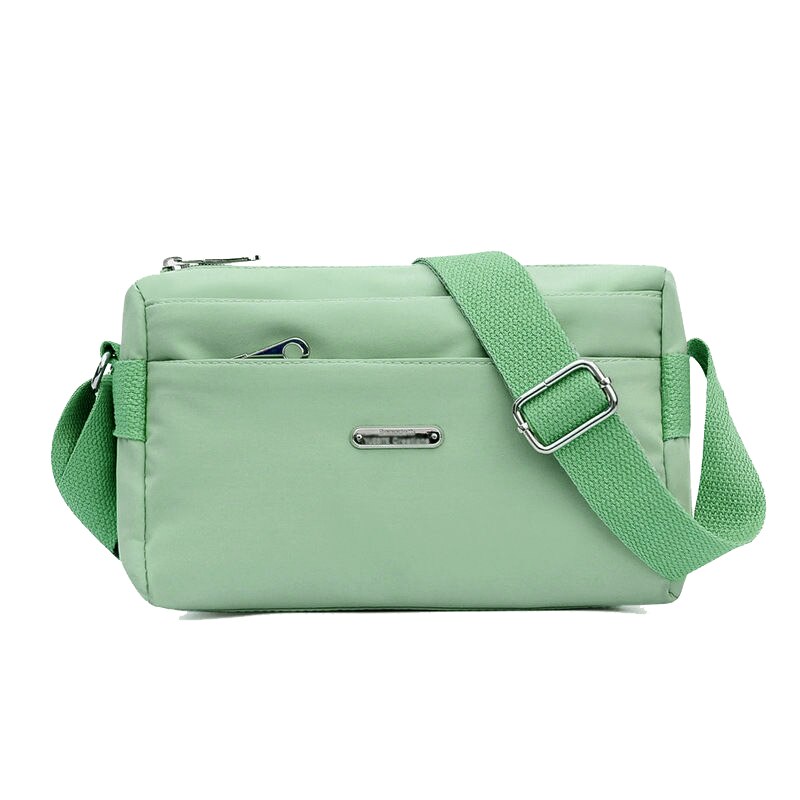 Nylon Frauen Schulter Taschen Weibliche Bote Taschen Einfarbig Reise Umhängetasche für Mädchen Einfachheit Damen Brieftasche retro Handtasche: 06