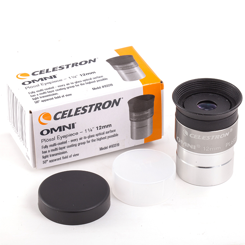 Celestron Omni 4mm 6mm 9mm 12mm 15mm 32mm 40mm y 2x ocular y lente Barlow telescopio astronómico de Metal totalmente multicapa: Gris