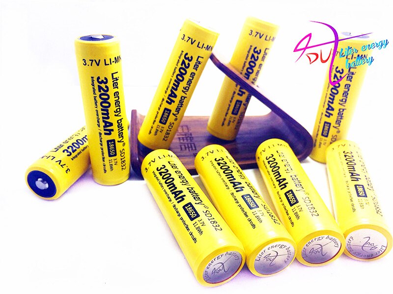 Litro di energia della batteria 5 PCS 100% Nuovo Originale NCR18650B 3.7V 3200MAH 18650 Li-Ion batteria Ricaricabile per tablet pc pollici