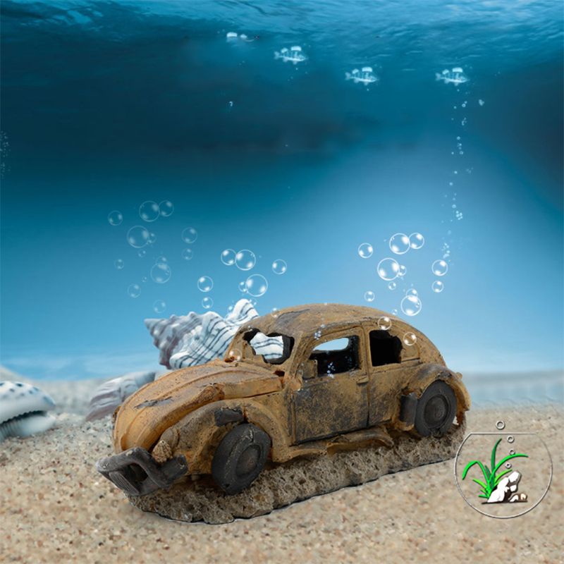 Aquarium résine décor Imitation voiture épave Aquarium sous-marin paysage ornement