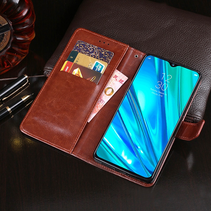 Für OPPO Realme 5 Pro Fall Brieftasche Flip Business Leder Fundas Telefon Fall für Realme 5 Pro Abdeckung Capa mit karte Slot Zubehör