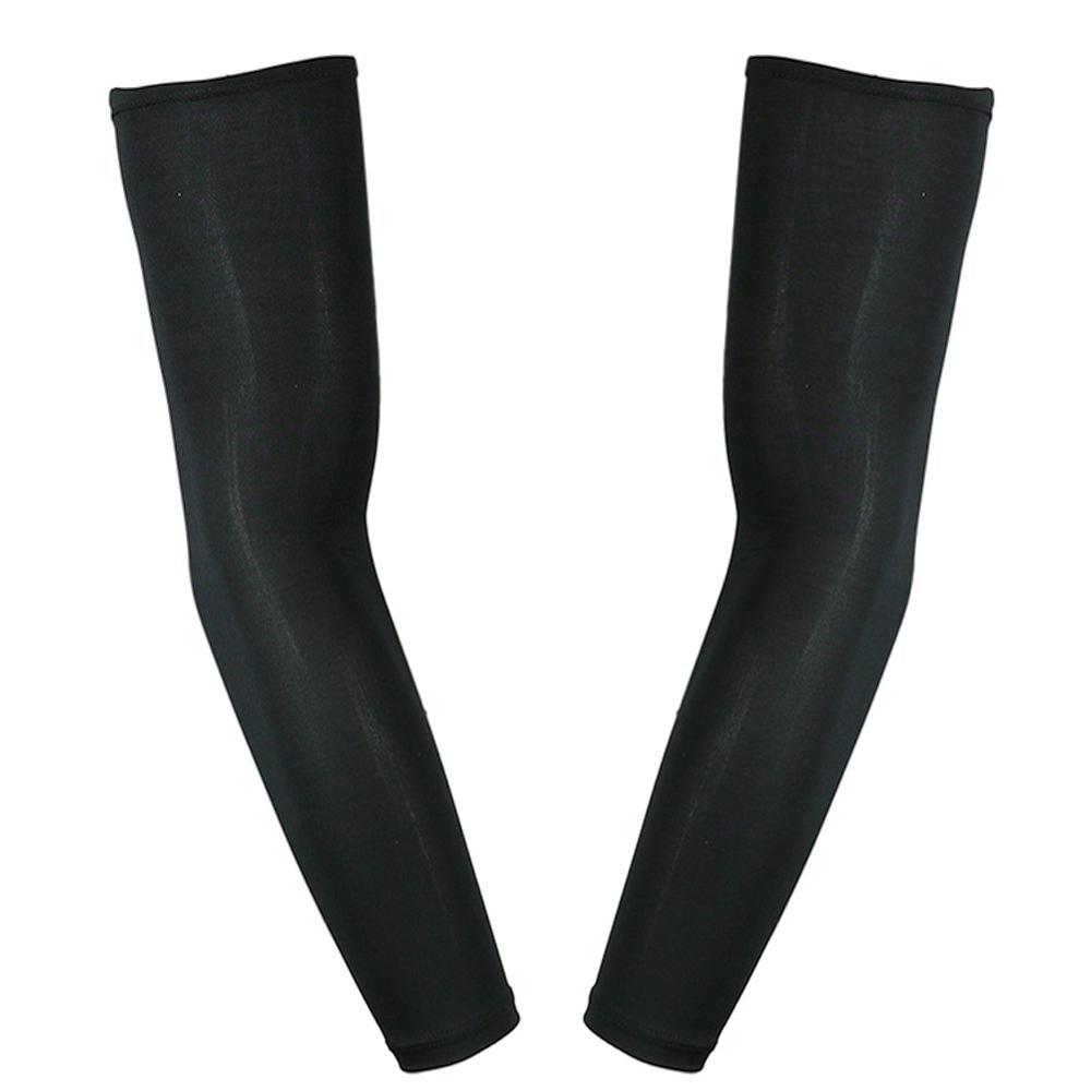 COMPRESSION ARM SLEEVE- Arm Support Sleeves For Men Women and Youth -Boosts Circulation Aids Faster Recovery-one pair: black / XL