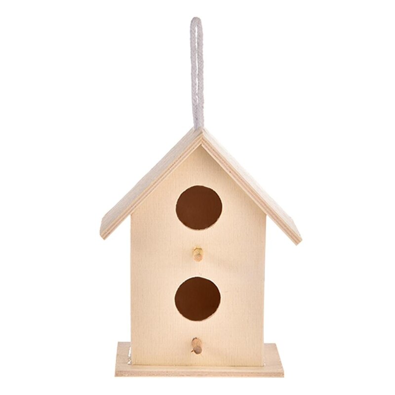 Nid d&#39;oiseau en bois suspendu au mur, décoration d&#39;intérieur G
