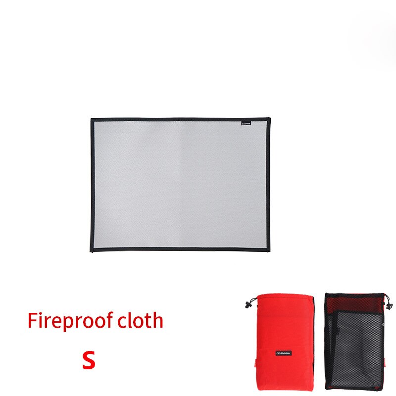 Outdoor Camping Brandwerende Doek Picknick Barbecue Warmte Isolatie Pad Vlamvertragende Siliconen Coating Fiberglass Fire Deken: S